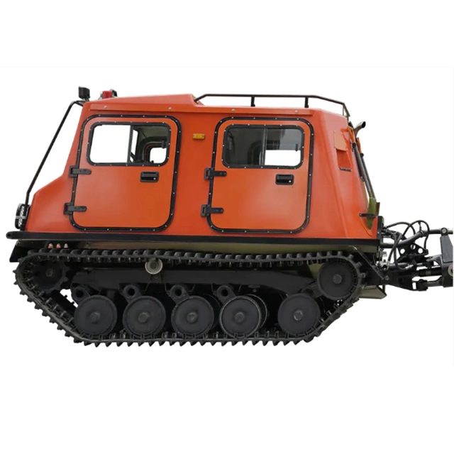 Crawler-Type Special Vehile Tracked Utility Terrain Vehicle for Emergency Rescue ATV Double-Carriage with Steering Device