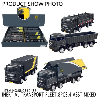 8 pezzi modello di simulazione camion con attrito per trasporto autocarro