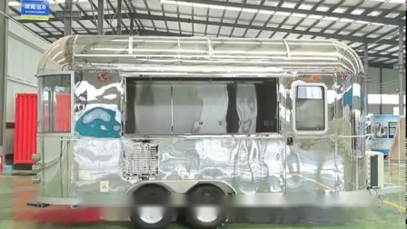 Oriental Shimao ha utilizzato il camion elettrico Airstream Mobile Street Fast Food per vendere mini camion di snack per hot dog e gelati